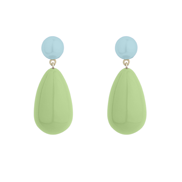 Mint Green Drop Earrings