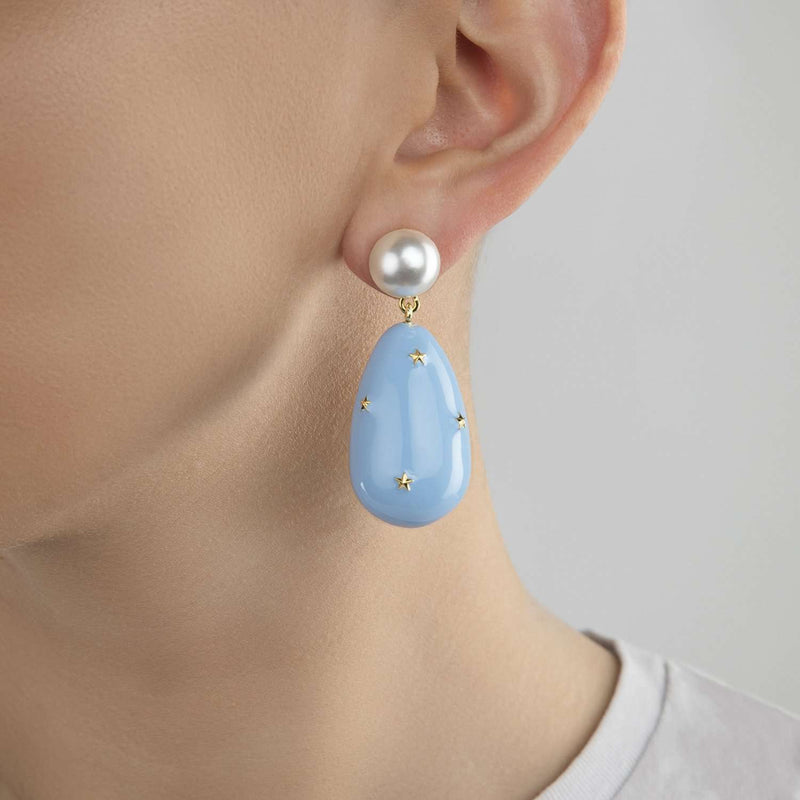 Star-Drop Earrings