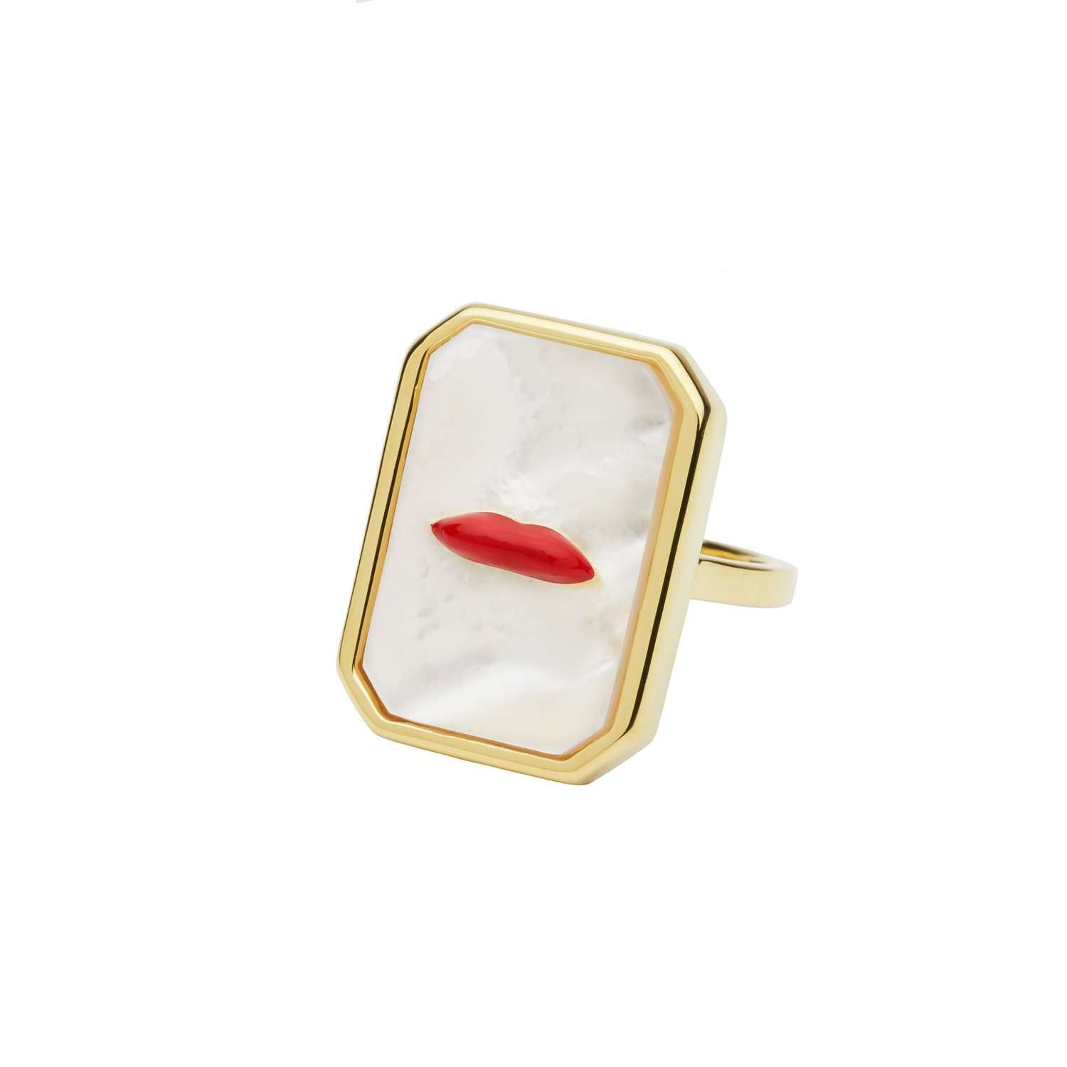 MOP Lips Ring