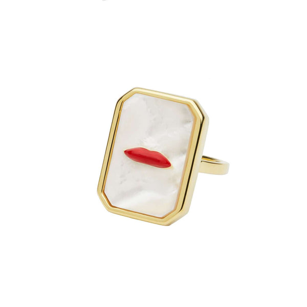 MOP Lips Ring