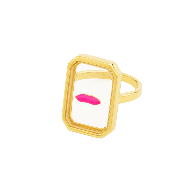 Pink Lips Ring