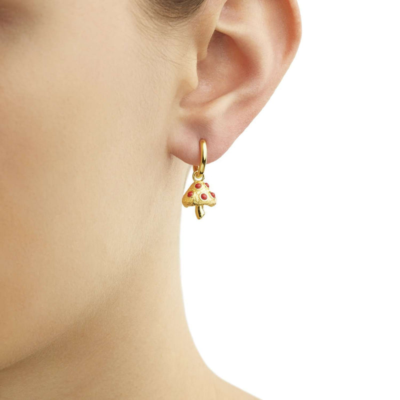 Single Mushroom Earring