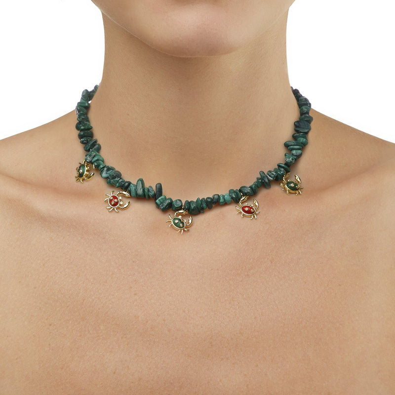 Malachite Sea Animal Necklace