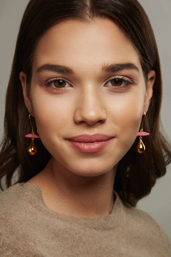 Pink Lips Earring