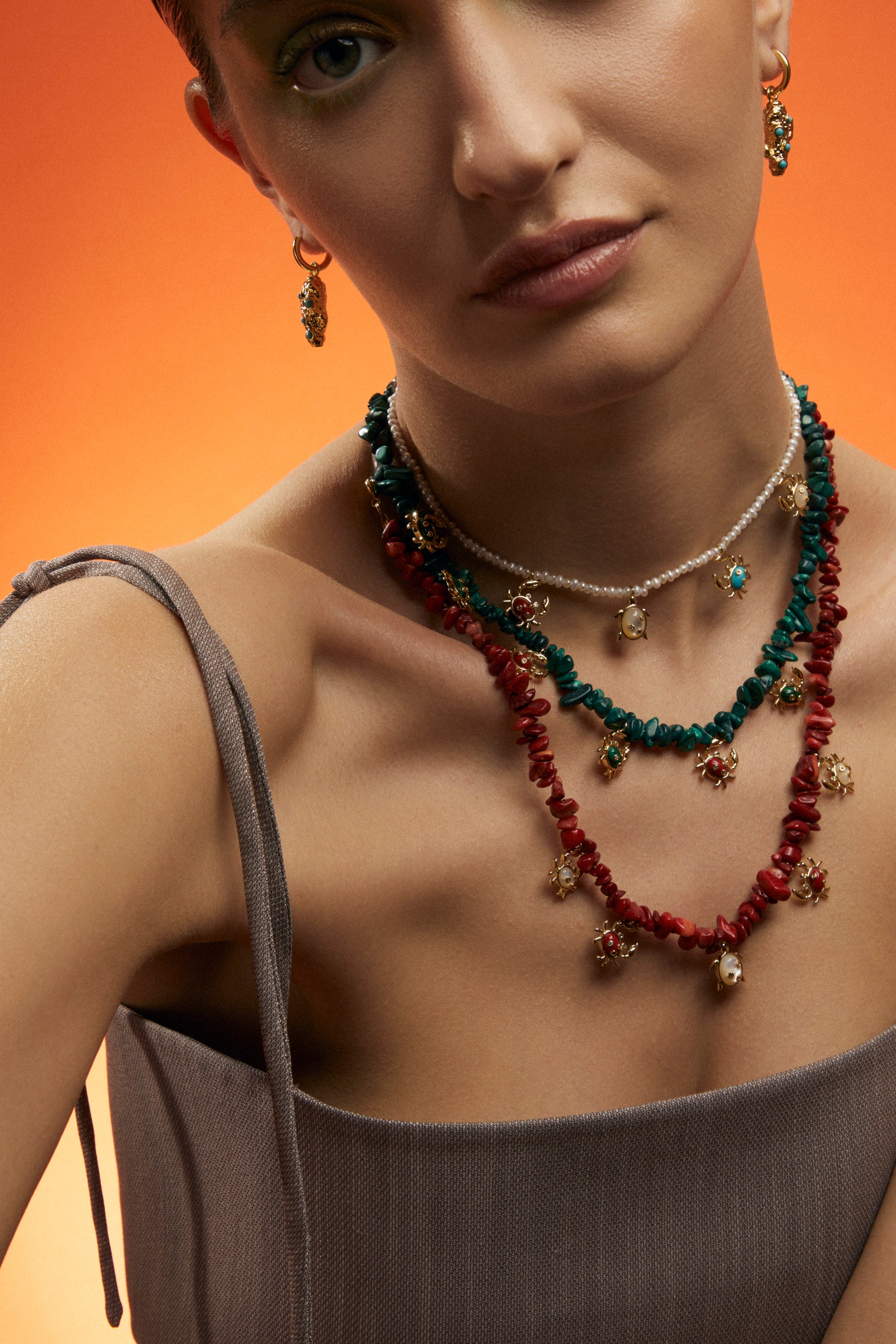 Malachite Sea Animal Necklace