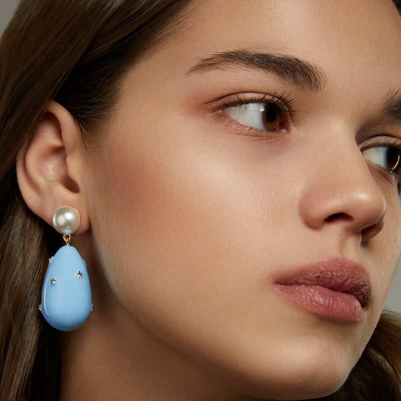 Star-Drop Earrings