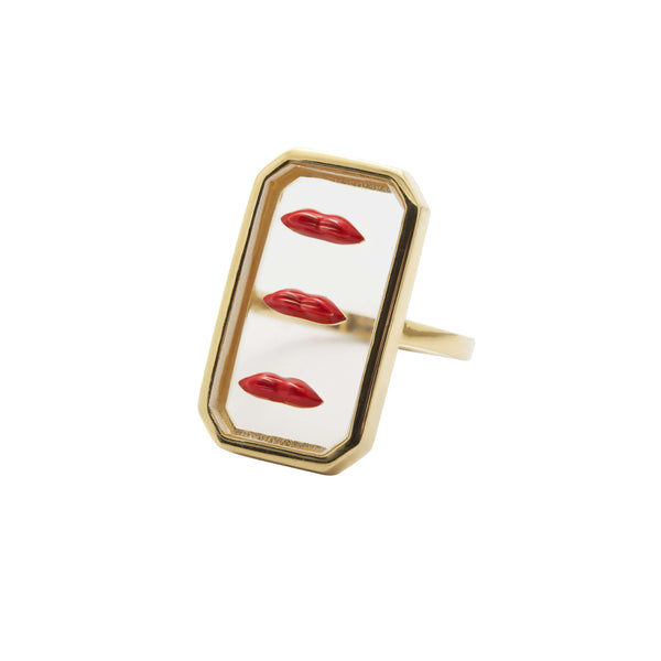 Clear lips ring