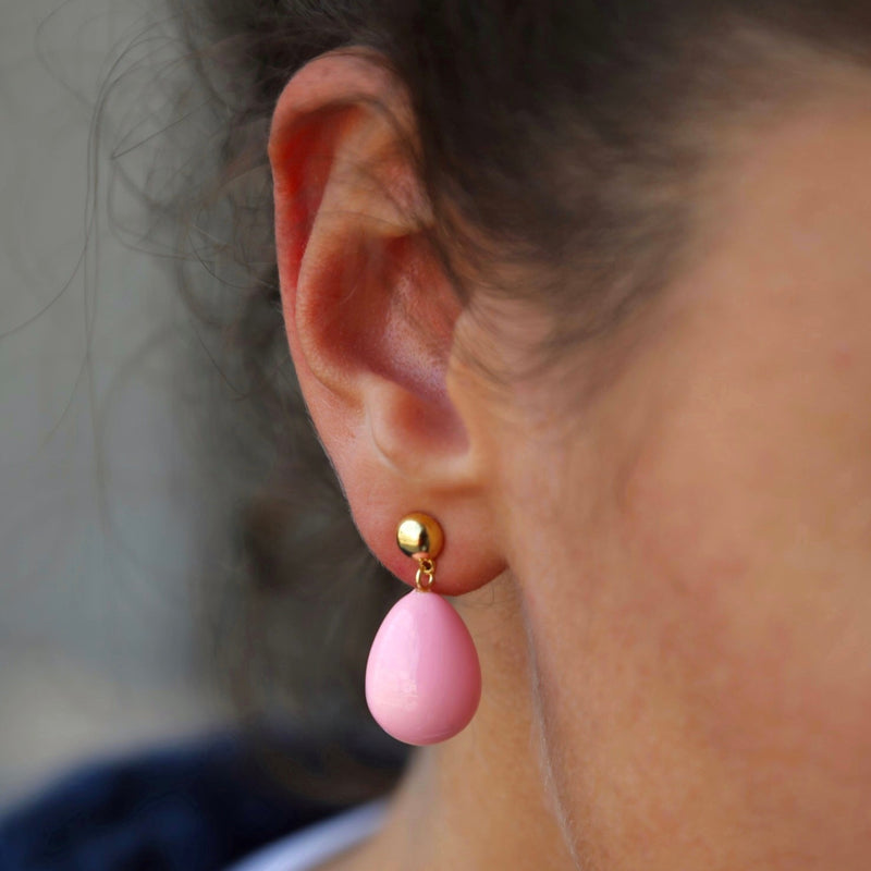 Pink Mini Drop Earrings