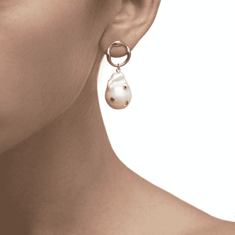 Baroque Pearl Galaxy Earrings