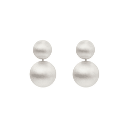 Silver Hand Crafted Ball Earrings