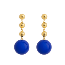 Galaxy Blue Enamel Earrings