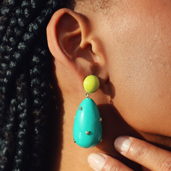 Star-Drop Earrings