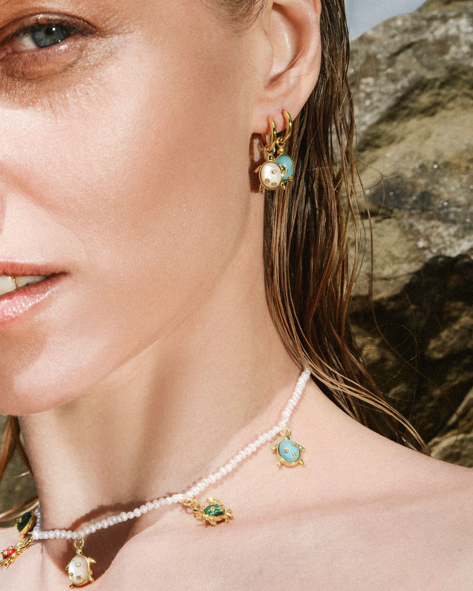 Single Turtle Earring