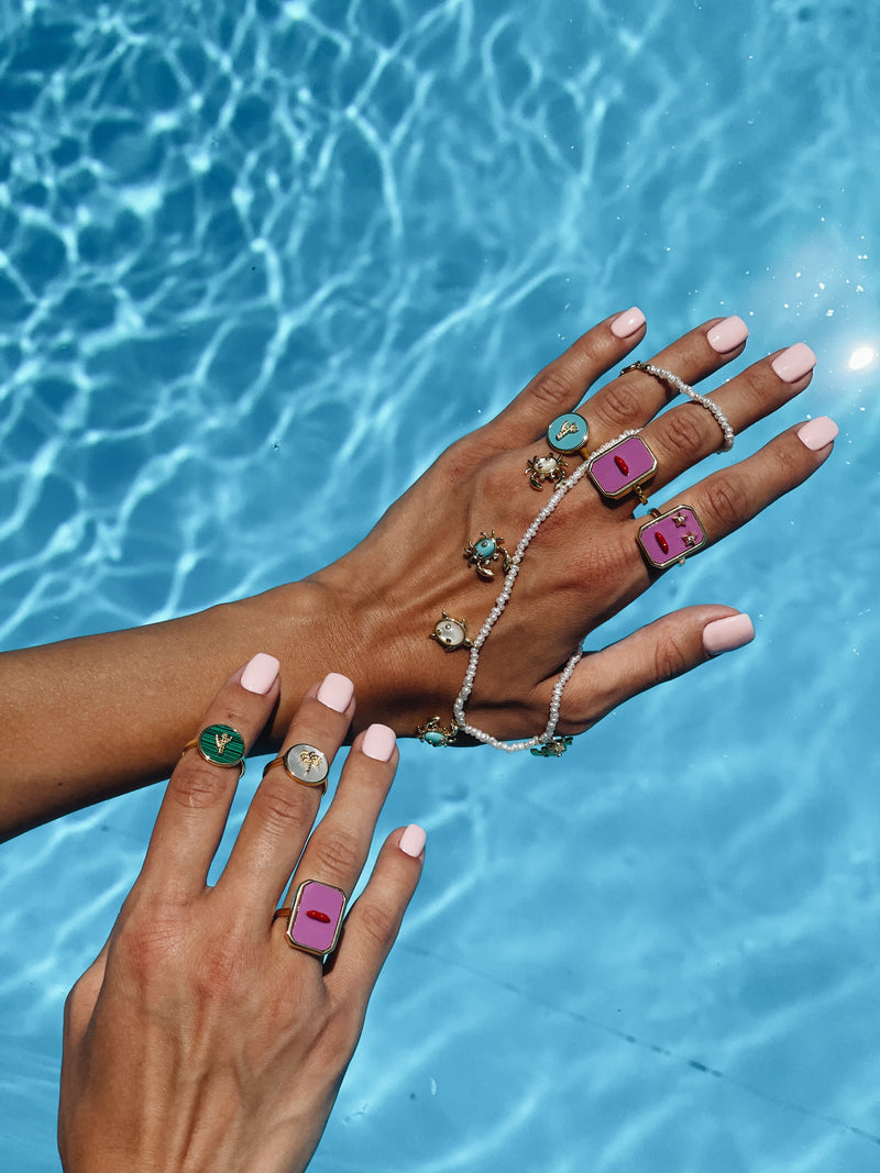 Malachite Cactus Ring