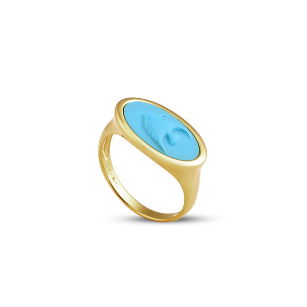 Turquoise Fish Ring