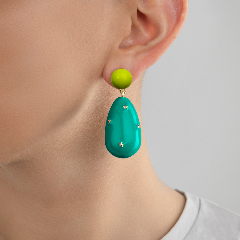 Star-Drop Earrings