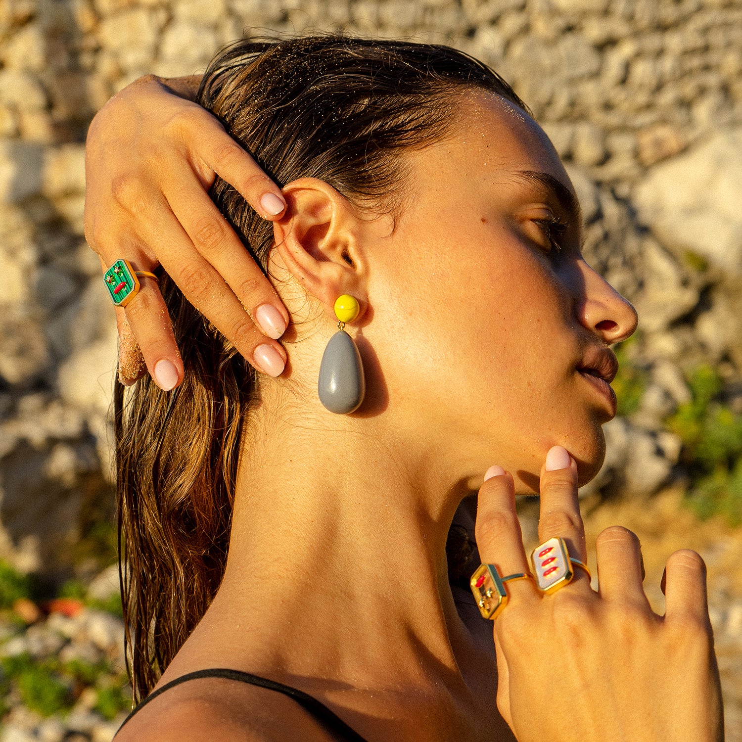 Large Drop Earrings