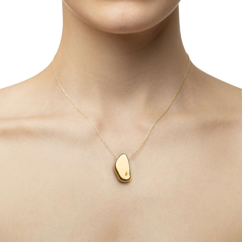 Stone Mini Golden Pendant